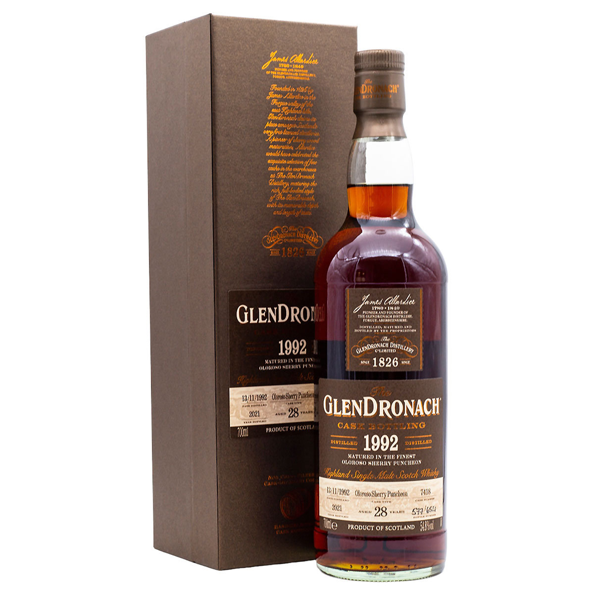 Glendronach 28 Years Cask 7418: Single Cask Whisky