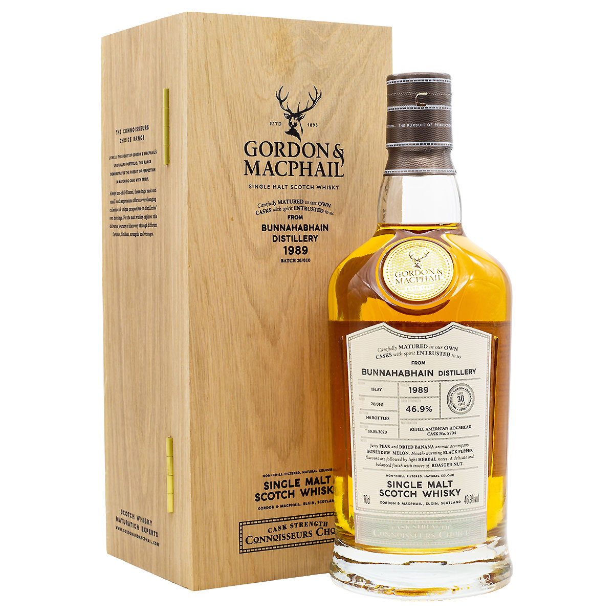 Gordon & MacPhail Bunnahabhain 30 Years Cask 5704: Von 1989 bis 2020 gereifter Whisky