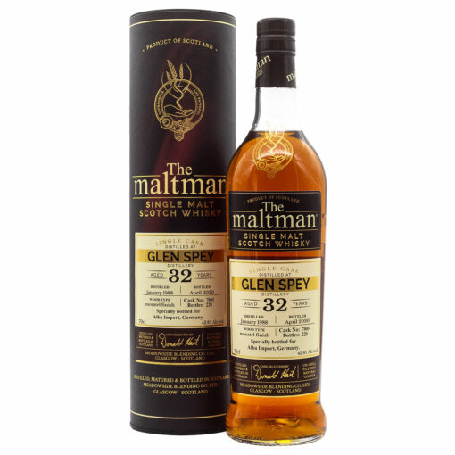 Maltman Glen Spey 32 Years Cask 7005: Unabhängig abgefüllter Whisky