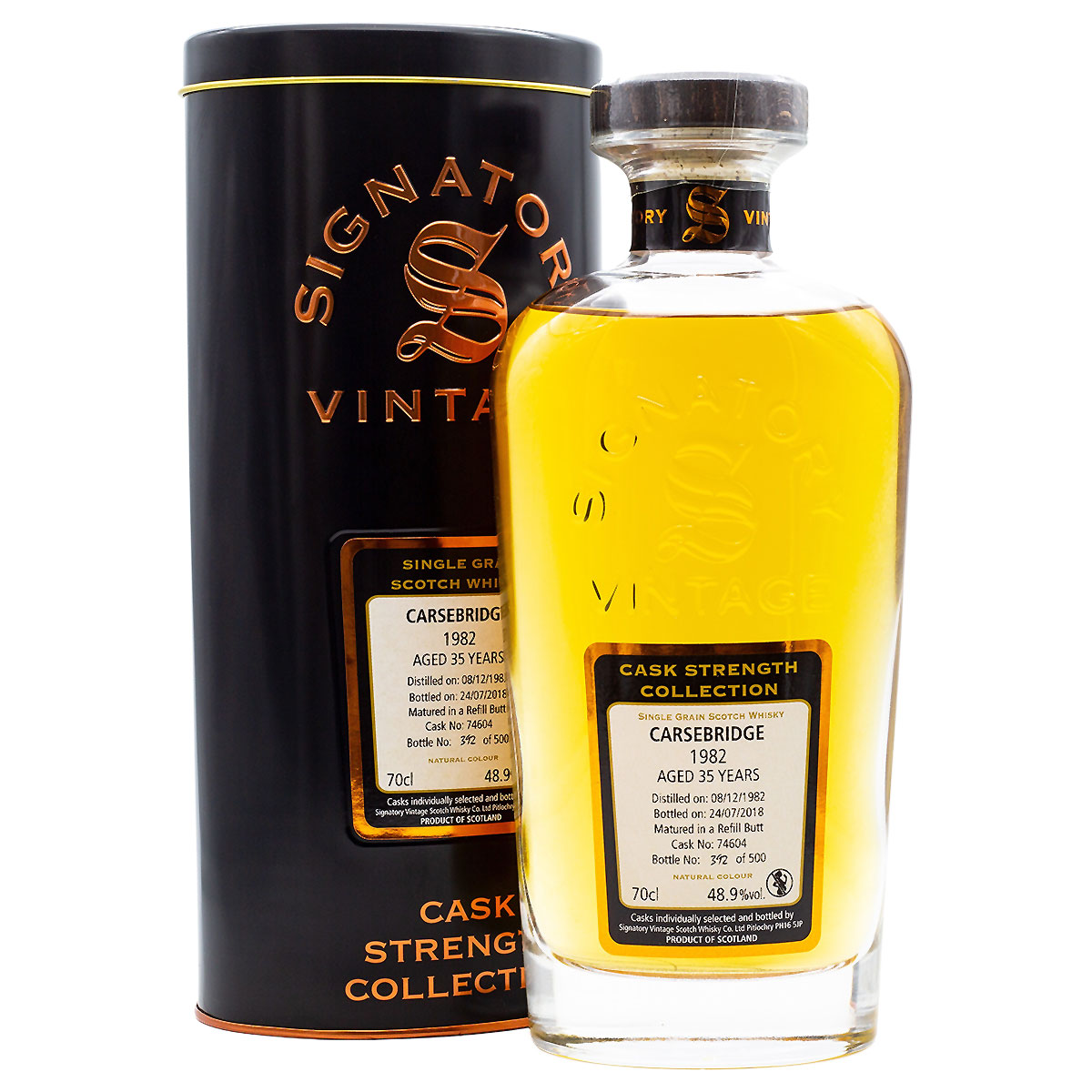 Signatory Vintage Carsebridge 35 Years Cask 74604: Single Cask Whisky