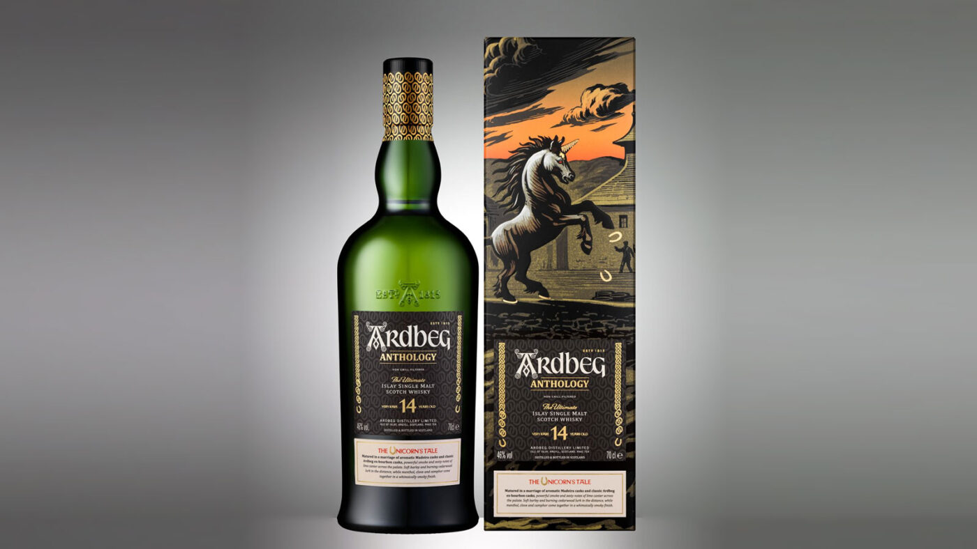 Ardbeg The Unicorn's Tale besticht bei seiner 14 Jahre langen Fassreife mit einem Madeira-Finish